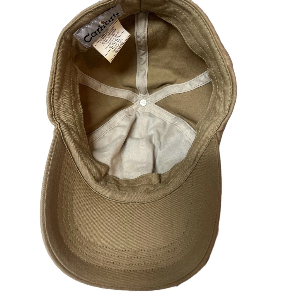 Vintage Carhartt Logo Cap – Tan / Brown – Classic Workwear Hat – Spring 2006 [D] - Picture 7 of 13